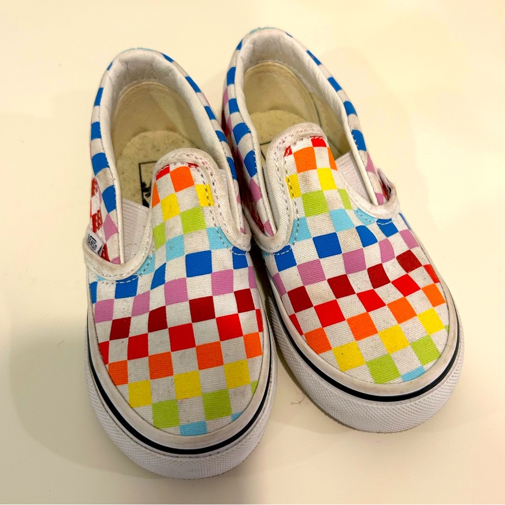 Vans Rainbow Slip-Ons size 8
